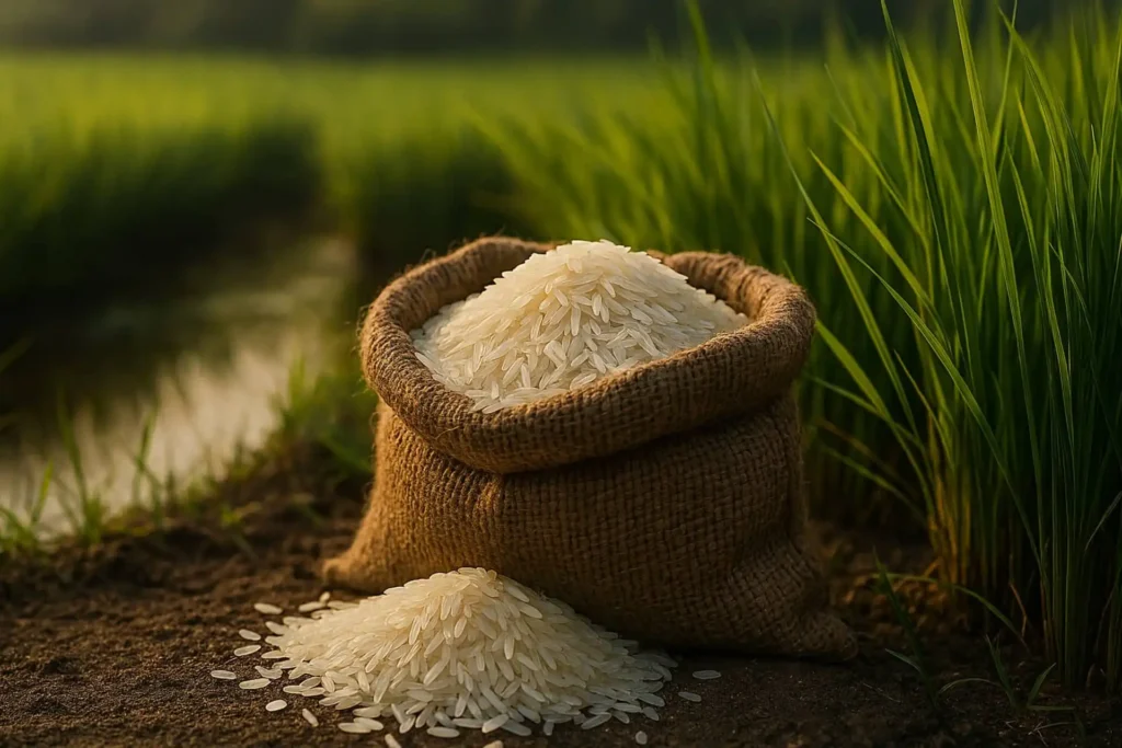 basmati rice sack wide image